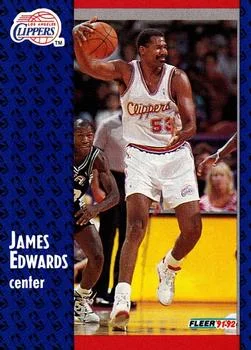 1991-92 Fleer James Edwards #296 card image