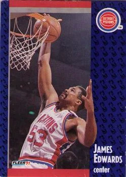 1991-92 Fleer James Edwards #60 card image