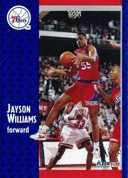 1991-92 Fleer Jayson Williams #338 card image