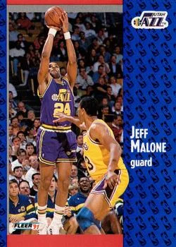 1991-92 Fleer Jeff Malone #200 card image