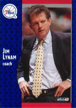 1991-92 Fleer Jim Lynam CO #155 card image