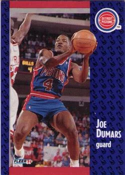 1991-92 Fleer Joe Dumars #59 card image