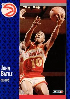 1991-92 Fleer John Battle #1 card image