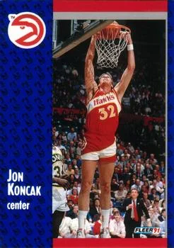 1991-92 Fleer Jon Koncak #2 card image