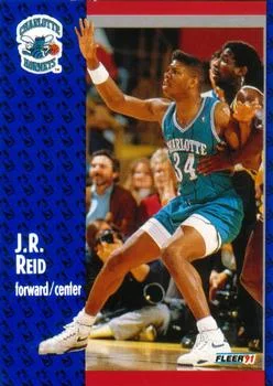 1991-92 Fleer J.R. Reid #24 card image