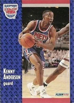 1991-92 Fleer Kenny Anderson #322 card image