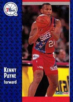 1991-92 Fleer Kenny Payne #336 card image