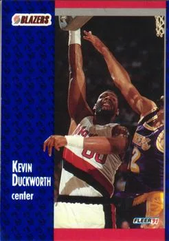 1991-92 Fleer Kevin Duckworth #169 card image