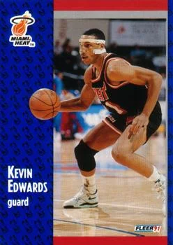 1991-92 Fleer Kevin Edwards #108 card image