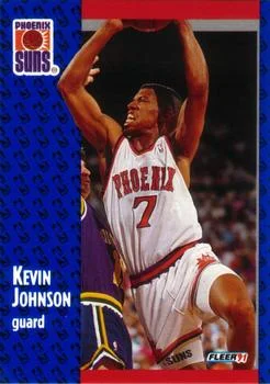 1991-92 Fleer Kevin Johnson #161 card image