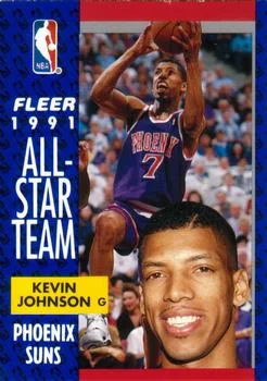 1991-92 Fleer Kevin Johnson #210 card image