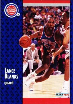 1991-92 Fleer Lance Blanks #279 card image