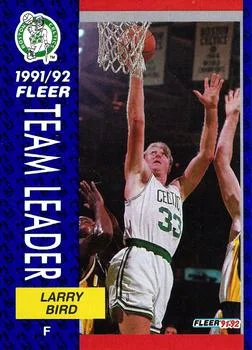 1991-92 Fleer Larry Bird #373 card image