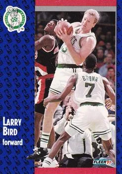 1991-92 Fleer Larry Bird #8 card image