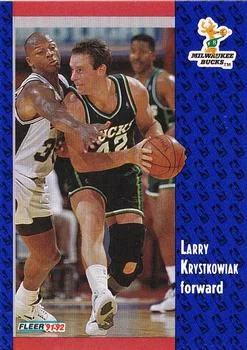 1991-92 Fleer Larry Krystkowiak #314 card image