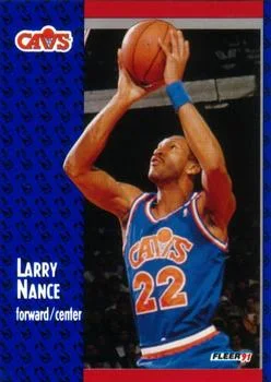 1991-92 Fleer Larry Nance #37 card image
