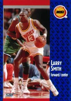 1991-92 Fleer Larry Smith #79 card image