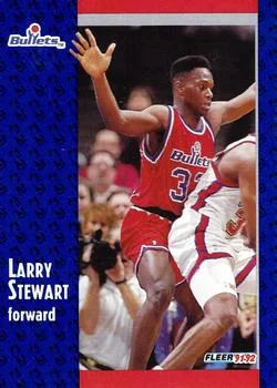 1991-92 Fleer Larry Stewart #369 card image