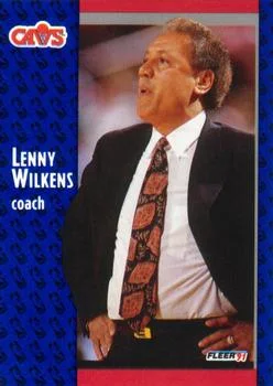 1991-92 Fleer Lenny Wilkens CO #41 card image