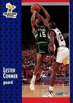 1991-92 Fleer Lester Conner #310 card image