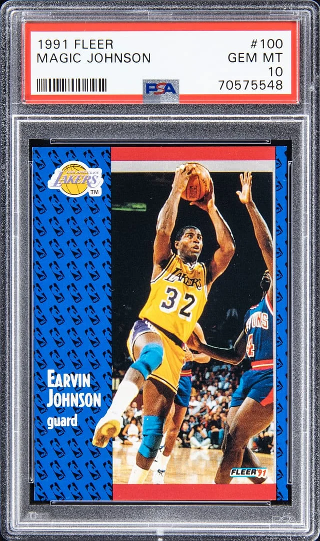 1991-92 Fleer Magic Johnson #100 card image