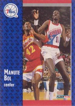 1991-92 Fleer Manute Bol #335 card image