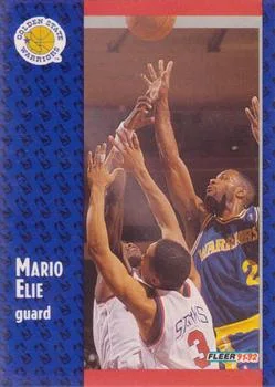 1991-92 Fleer Mario Elie #286 card image