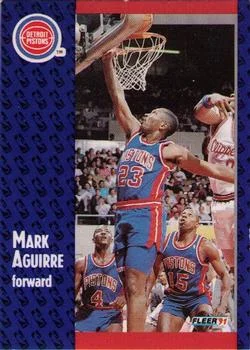 1991-92 Fleer Mark Aguirre #57 card image