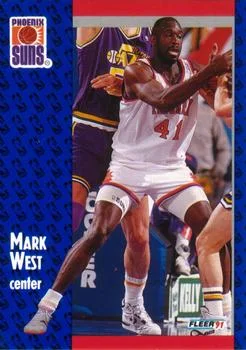 1991-92 Fleer Mark West #165 card image