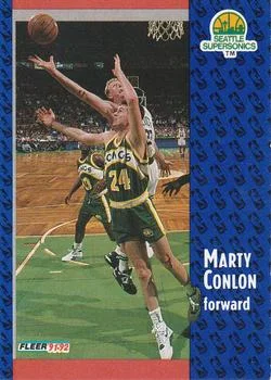 1991-92 Fleer Marty Conlon #359 card image