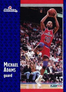 1991-92 Fleer Michael Adams #367 card image