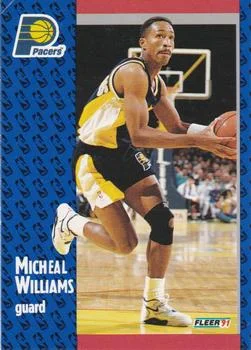 1991-92 Fleer Micheal Williams #88 card image