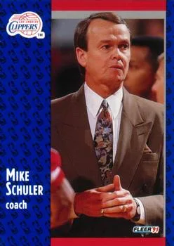 1991-92 Fleer Mike Schuler CO #95 card image