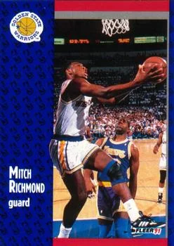 1991-92 Fleer Mitch Richmond #71 card image