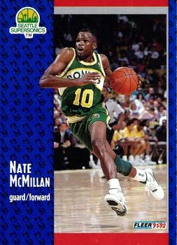 1991-92 Fleer Nate McMillan #361 card image