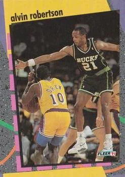 1991-92 Fleer Alvin Robertson [NBA Schoolyard Stars] NBA Schoolyard Stars #6 card image