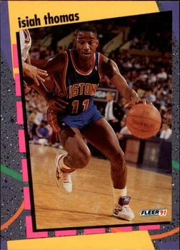 1991-92 Fleer Isiah Thomas NBA Schoolyard Stars #2 card image
