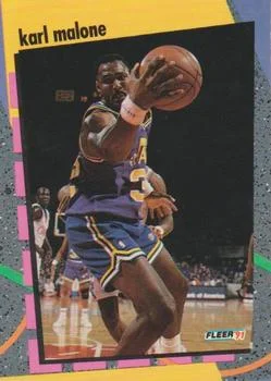 1991-92 Fleer Karl Malone [NBA Schoolyard Stars] NBA Schoolyard Stars #5 card image