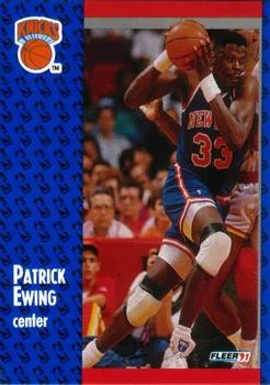 1991-92 Fleer Patrick Ewing #136 card image