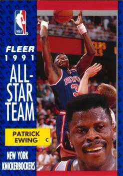 1991-92 Fleer Patrick Ewing #215 card image