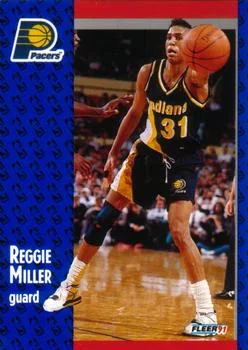 1991-92 Fleer Reggie Miller #83 card image