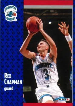 1991-92 Fleer Rex Chapman #18 card image
