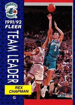 1991-92 Fleer Rex Chapman #374 card image
