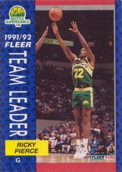 1991-92 Fleer Ricky Pierce #396 card image