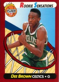 1991-92 Fleer Dee Brown [Rookie Sensations] Rookie Sensations #10 card image