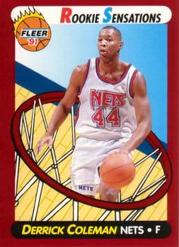 1991-92 Fleer Derrick Coleman Rookie Sensations #3 card image