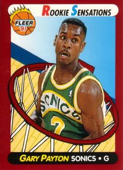 1991-92 Fleer Gary Payton [Rookie Sensations] Rookie Sensations #9 card image