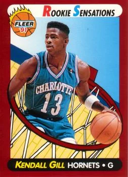 1991-92 Fleer Kendall Gill Rookie Sensations #4 card image