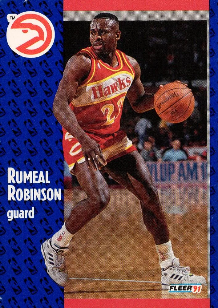 1991-92 Fleer Rumeal Robinson #3 card image