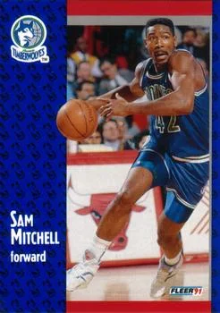 1991-92 Fleer Sam Mitchell #123 card image